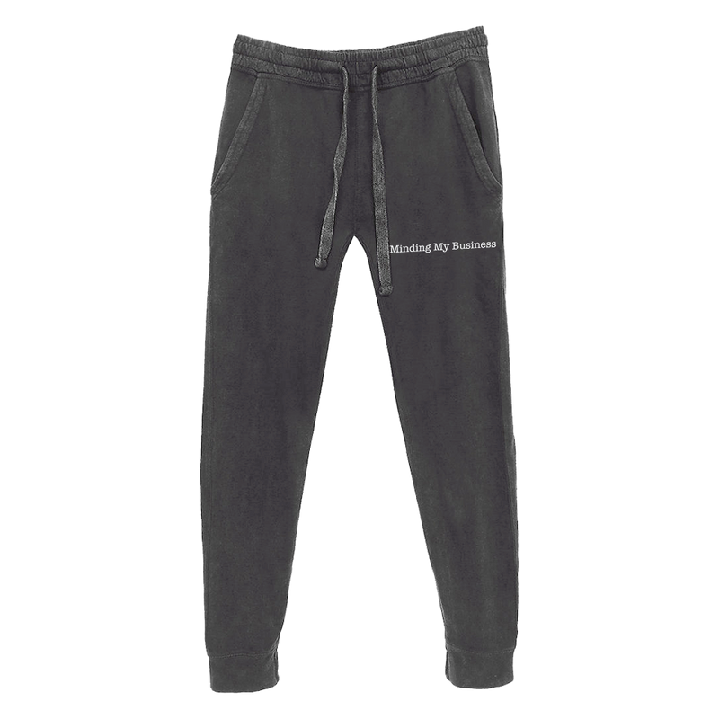 MINDING MY OWN BUSINESS JOGGERS - VINTAGE GREY